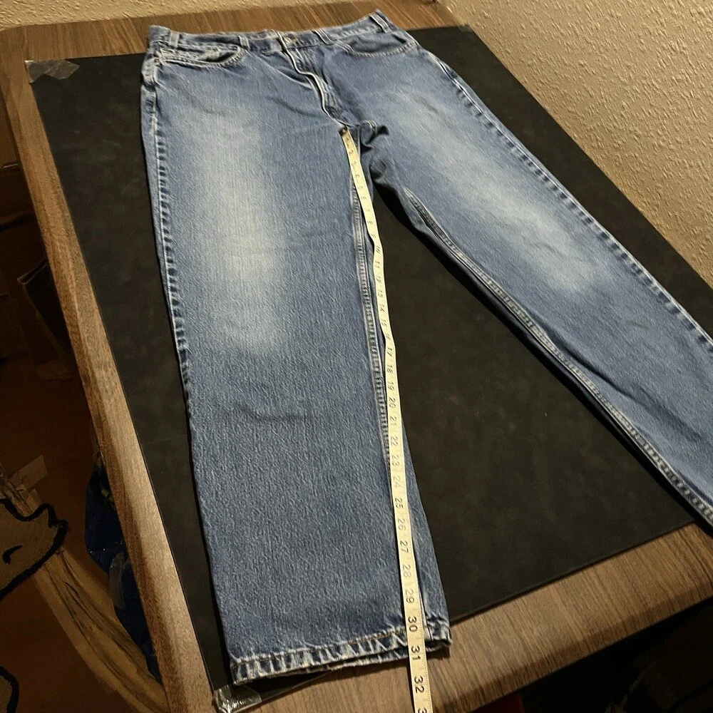 Vintage Levi’s 550 Levi 90s Denim Jeans 36x30 Relaxed Fit Tapered Leg USA Made